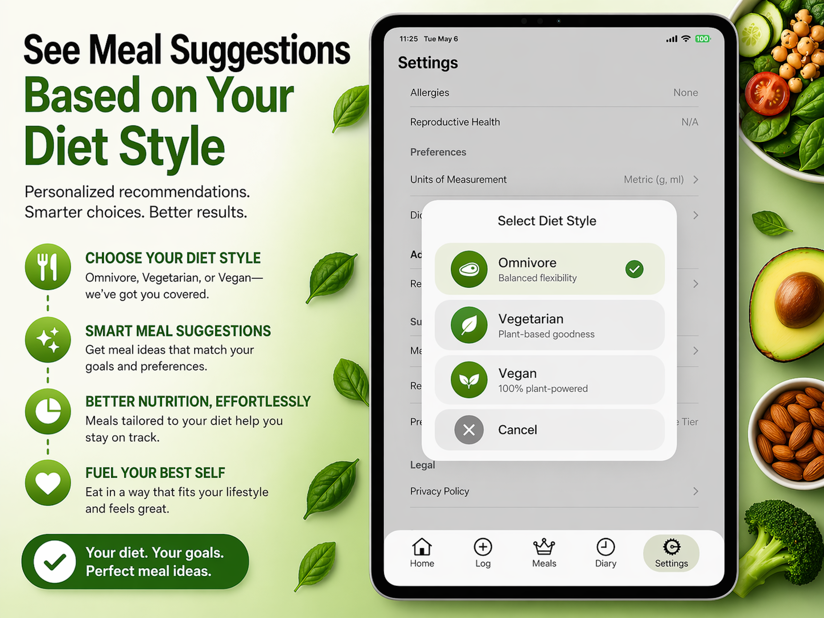 Personalized Meal Suggestions